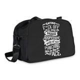 "Saying F*ck Off...." Fitness Handbag